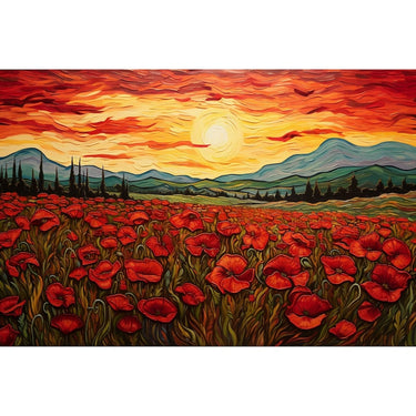 Canvas of Poppies